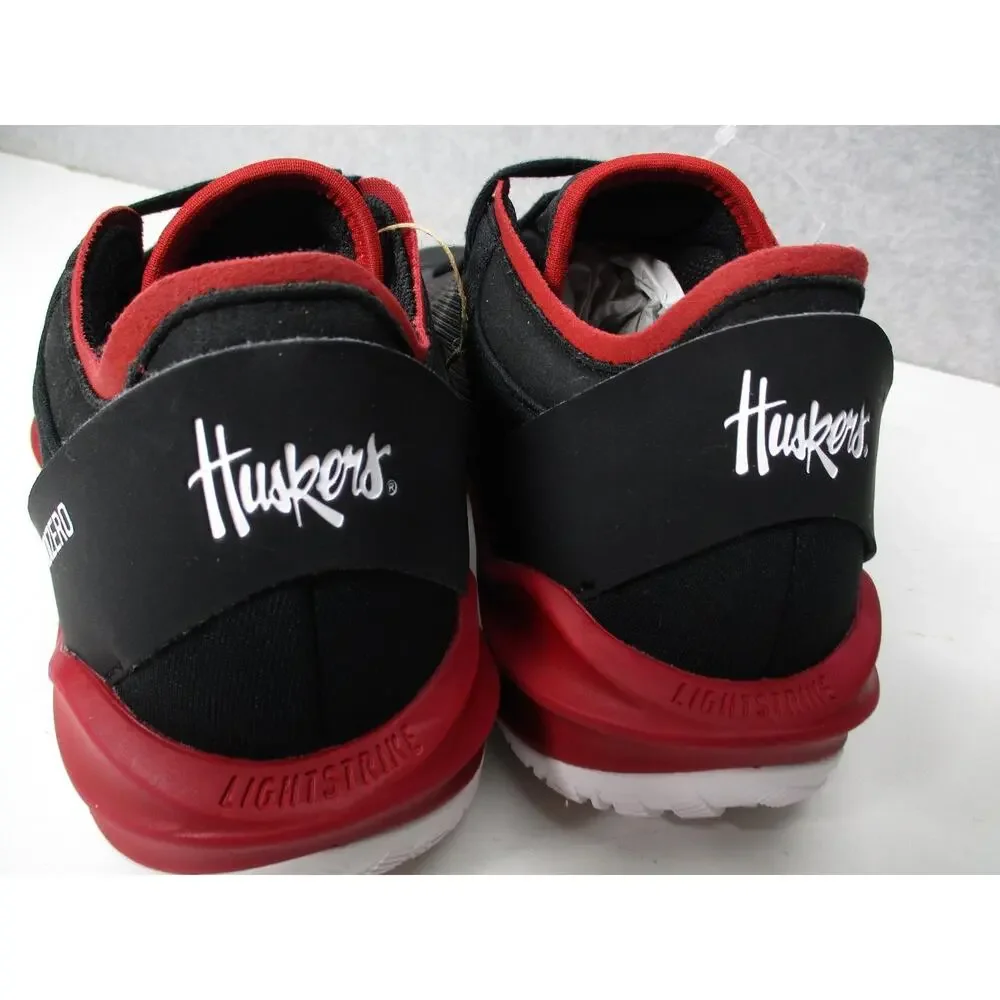Adidas Adizero Nebraska Cornhuskers Shoes Mens Sz 9 Womens Sz 10 Black Red